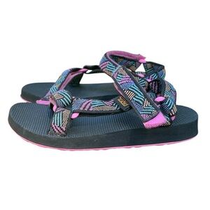 Teva Kids Original Universal Child Sandals, borderless black, size 1